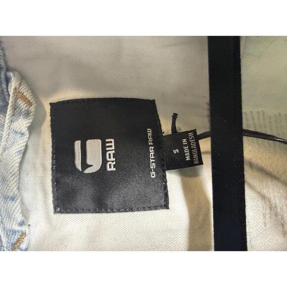 NWT G-Star RAW Oversized Denim Jacket Women’s Size Small Vintage Akoya Blue - Picture 9 of 9